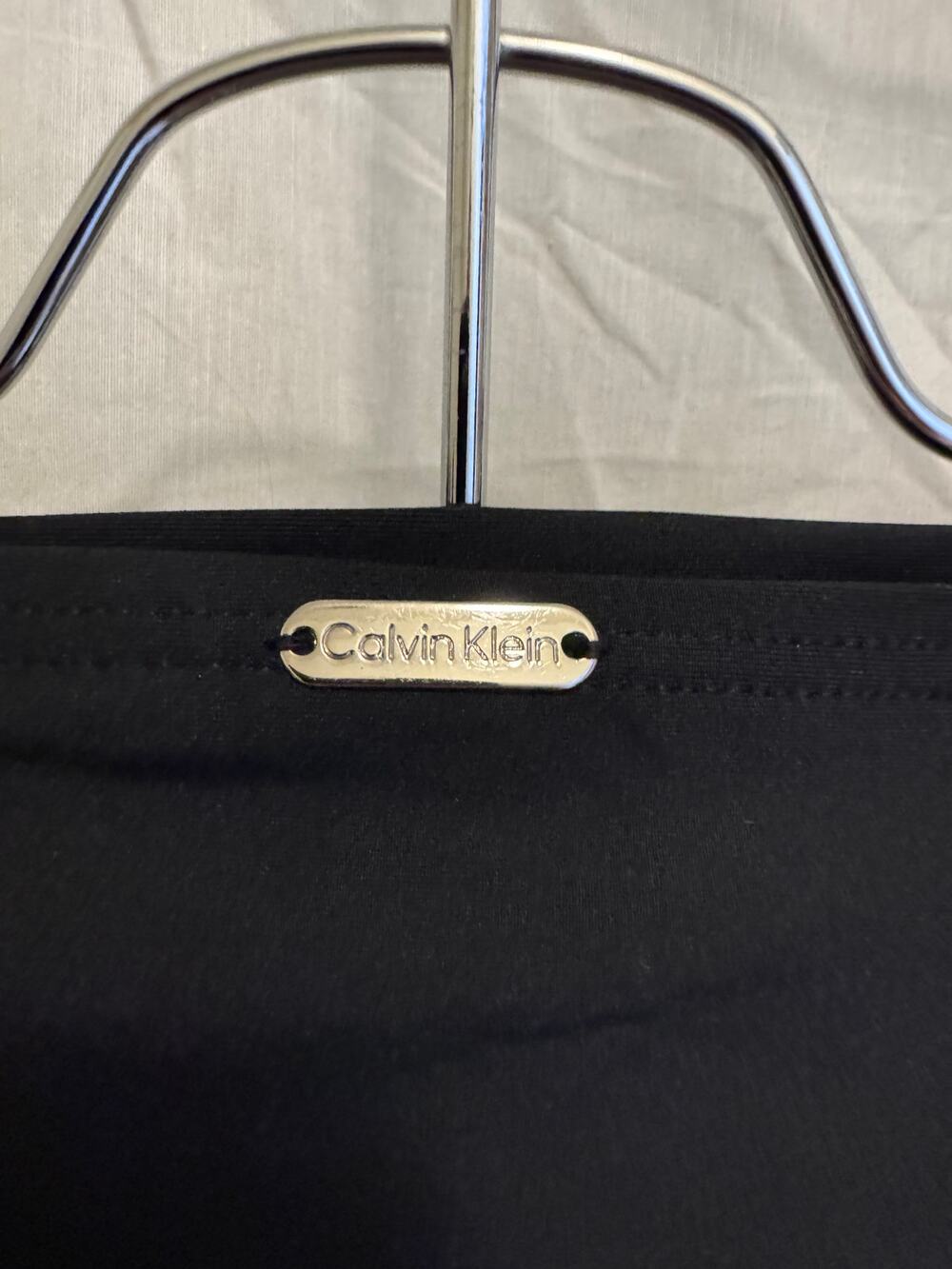 Calvin Klein Black High Waisted Ruched Bikini Bottoms Size L